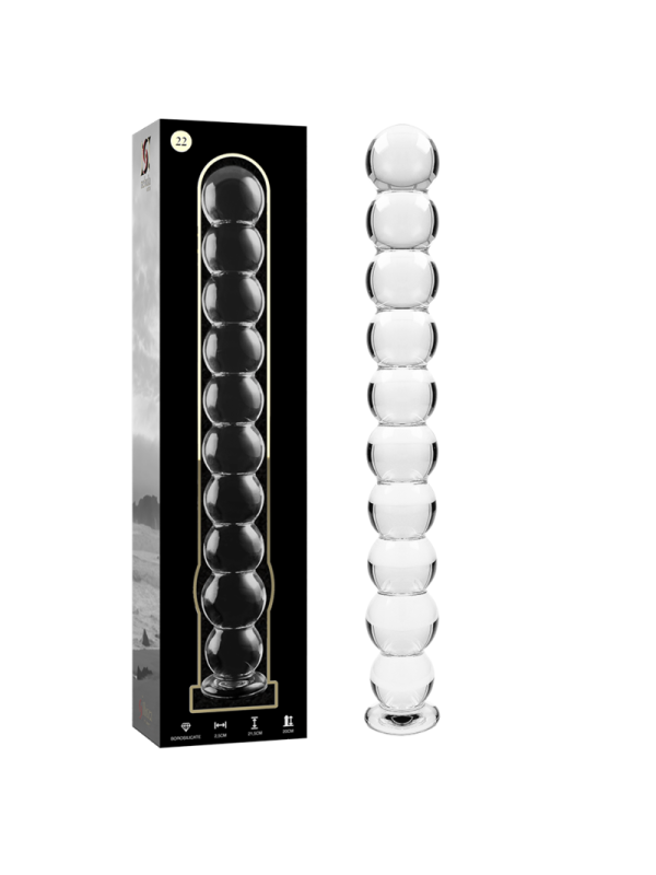 NEBULA SERIES BY IBIZA - MODELLO 22 DILDO IN VETRO BOROSILICATO TRASPA