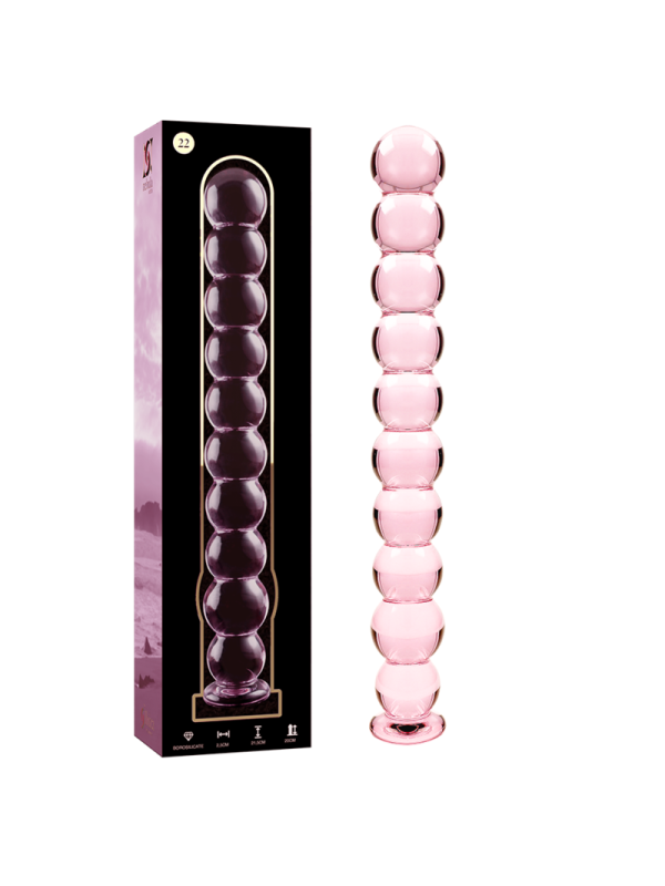 NEBULA SERIES BY IBIZA - MODELO 22 DILDO CRISTAL ROSA 21.5 CM -O- 2.5 