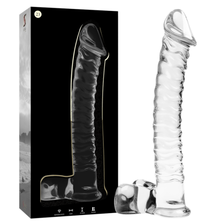 NEBULA SERIES BY IBIZA - MODÈLE 23 GODE EN VERRE BOROSILICATE CLAIR 21