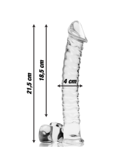 NEBULA SERIES BY IBIZA - MODELO 23 DILDO CRISTAL TRANSPARENTE 21.5 CM 