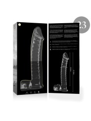 NEBULA SERIES BY IBIZA - MODELO 23 DILDO CRISTAL TRANSPARENTE 21.5 CM 