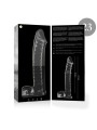 NEBULA SERIES BY IBIZA - MODEL 23 DILDO BOROSILICATE GLASS CLEAR 21.5 