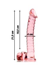 NEBULA SERIES BY IBIZA - MODÈLE 23 GODE EN VERRE BOROSILICATE ROSE 21.