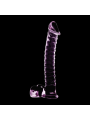 NEBULA SERIES BY IBIZA - MODELO 23 DILDO VIDRO BOROSILICADO ROSA 21.5 