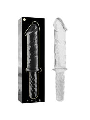 NEBULA SERIES BY IBIZA - MODELLO 24 DILDO IN VETRO BOROSILICATO TRASPA