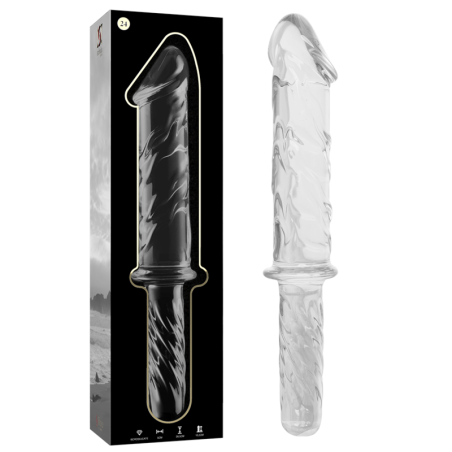 NEBULA SERIES BY IBIZA - MODELLO 24 DILDO IN VETRO BOROSILICATO TRASPA