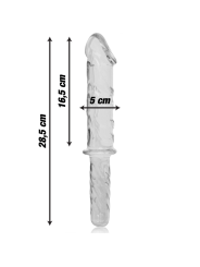 NEBULA SERIES BY IBIZA - MODELO 24 DILDO VIDRO BOROSILICADO TRANSPAREN