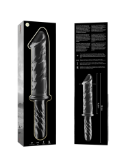 NEBULA SERIES BY IBIZA - MODELLO 24 DILDO IN VETRO BOROSILICATO TRASPA