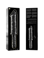 NEBULA SERIES BY IBIZA - MODEL 24 DILDO BOROSILICATE GLASS CLEAR 28.5 