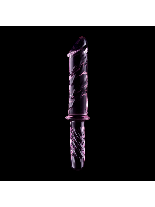 NEBULA SERIES BY IBIZA - MODEL 24 DILDO BOROSILICATE GLASS PINK 28.5 C