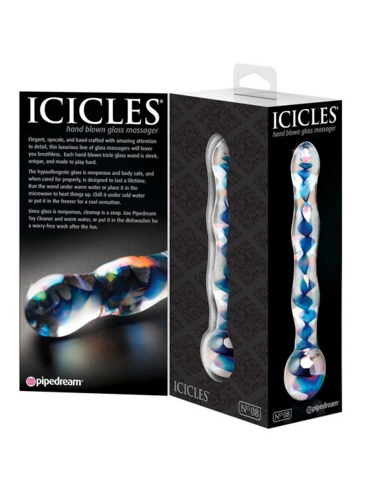 ICICLES - MASSAGGIATORE IN VETRO N. 8