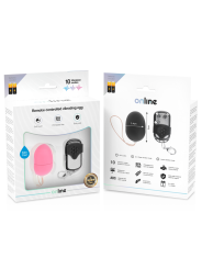 ONLINE - OVO VIBRANTE COM CONTROLE REMOTO S ROSA
