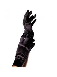 LEG AVENUE - SATIN-HANDSCHUHE SCHWARZ
