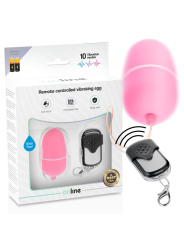 ONLINE - OVO VIBRANTE COM CONTROLE REMOTO M ROSA
