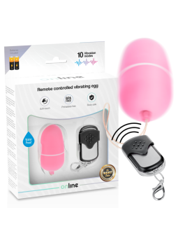 ONLINE - OEUF VIBRANT TÉLÉCOMMANDE M ROSE