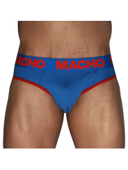 MACHO - MCH005 SLIP CLÁSSICO AZUL + VERMELHO S