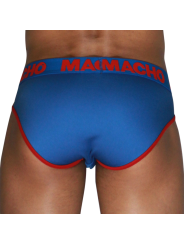 MACHO - MCH005 SLIP CLÁSSICO AZUL + VERMELHO S