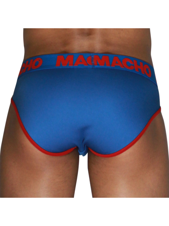MACHO - MCH005 SLIP CLÁSSICO AZUL + VERMELHO L