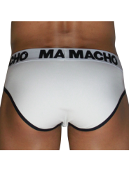 MACHO - MCH006 SLIP CLÁSSICO BRANCO + PRETO L