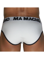 MACHO - MCH006 SLIP CLÁSSICO BRANCO + PRETO L
