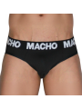 MACHO - MCH007 CLASSIC SLIP BLACK + BLACK S