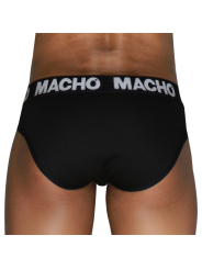MACHO - MCH007 SLIP CLÁSSICO PRETO + PRETO S