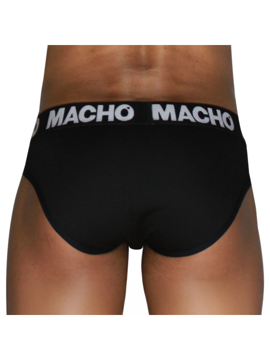 MACHO - MCH007 CLASSIC SLIP BLACK + BLACK S