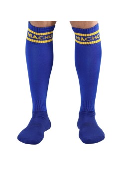 MACHO - LONG SOCKS ONE SIZE BLUE