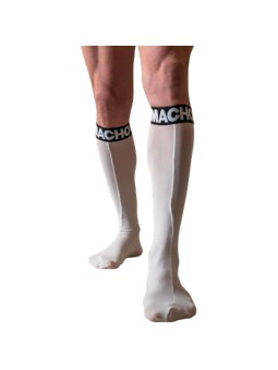 MACHO - CHAUSSETTES FINES TAILLE UNIQUE BLANCHE