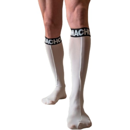 MACHO - DUNNE WITTE SOKKEN ÉÉN MAAT