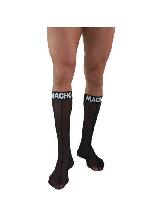 MACHO - DÜNNE SOCKEN EINHEITSGRÖSSE SCHWARZ