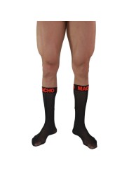MACHO - CALZINI SOTTILI TAGLIA UNICA NERO/ROSSO