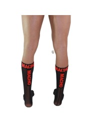 MACHO - CALZINI SOTTILI TAGLIA UNICA NERO/ROSSO