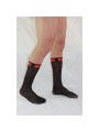 MACHO - CALZINI SOTTILI TAGLIA UNICA NERO/ROSSO