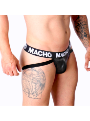 MACHO - MX25NC JOCK BLACK LEATHER S