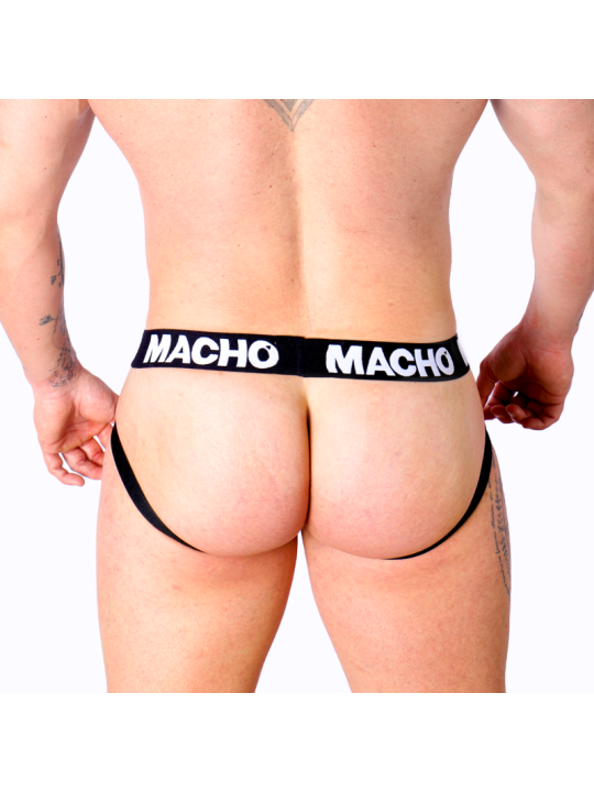 MACHO - MX25NC JOCK CUERO NEGRO L