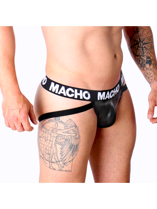 MACHO - MX25NC JOCK SCHWARZES LEDER XL