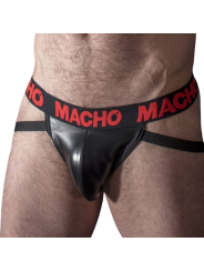 MACHO - MX25RC JOCK CUERO ROJO XL