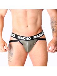 MACHO - MX27GR JOCK CUIR GRIS BEIGE L