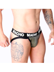 MACHO - MX27GR JOCK CUERO GRIS BEIGE L