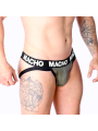 MACHO - MX27GR JOCK CUIR GRIS BEIGE L