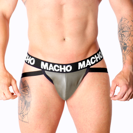 MACHO - MX27GR JOCK LEER GRIJS BEIGE XL
