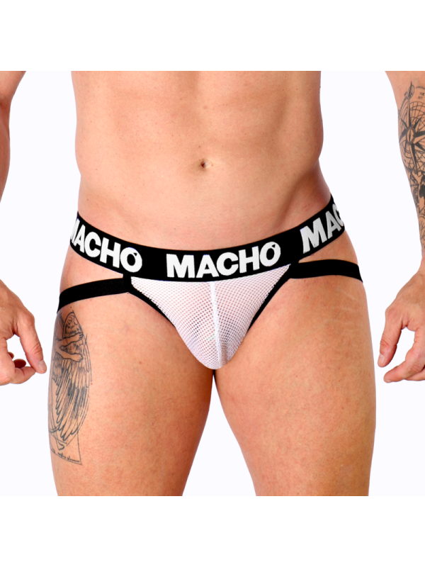 MACHO - MX26X1 JOCK GRID WEISS XL