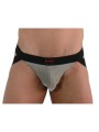 BURN - 001 JOCK SHINY BEIGE / BLACK L