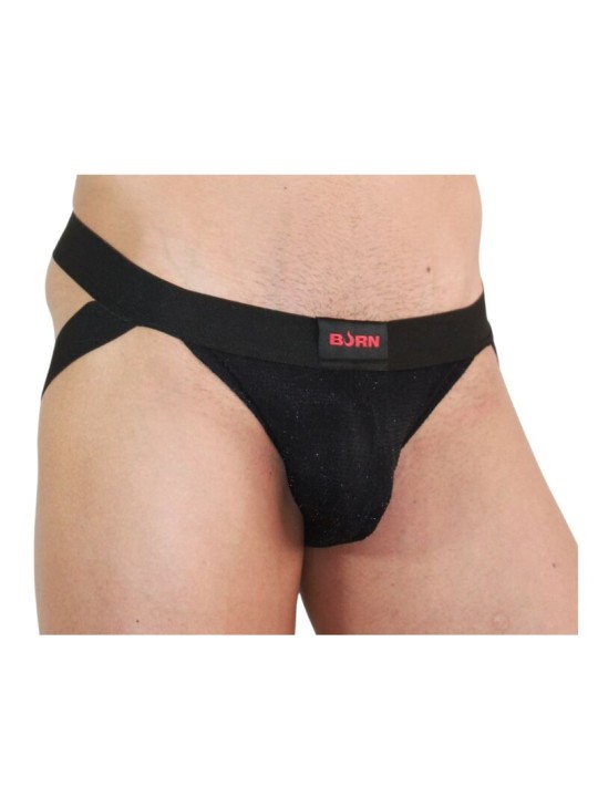 BURN - 003 ZWARTE GLANZENDE JOCKTAIL XL