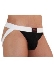 BURN - 004 ZWART / WIT GLANZEND JOCK M