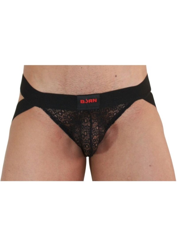 BURN - 005 JOCK LINGERIE BLACK XL