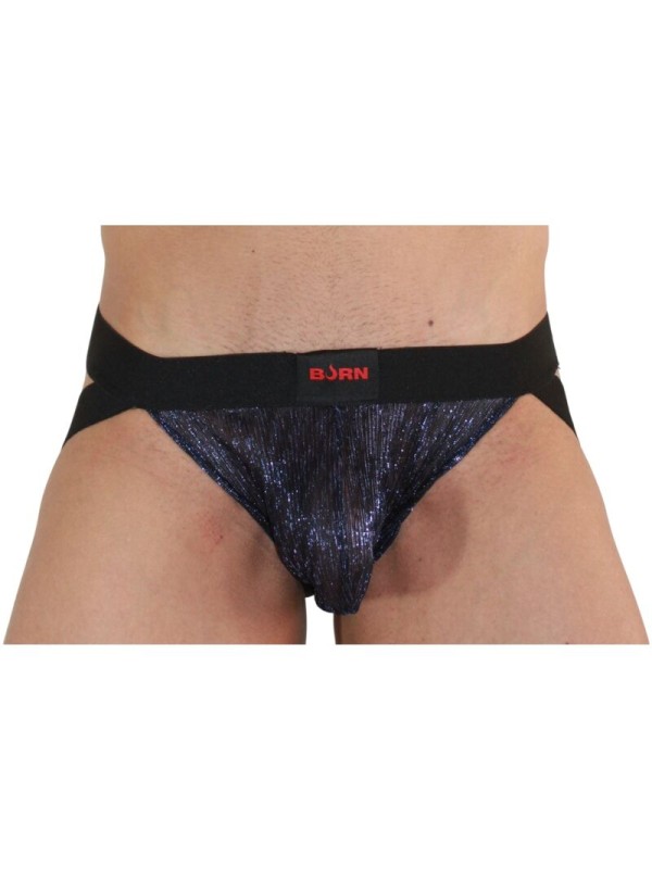 BURN - 006 JOCK SHINY BLUE / BLACK M