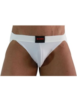 BURN - 007 JOCK LYCRA BRANCO S