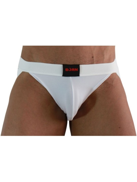 BURN - 007 JOCK LYCRA BLANC M